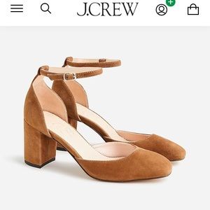 Brown Suede J Crew Heels